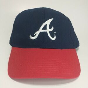 HTT Atlanta Braves MLB Baseball Cap Navy Blue Red Adjustable Hat USA Cotton